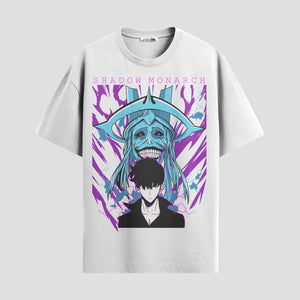 Playera urbana de anime y gaming ExtraLife MX, corte Standard Fit unisex ligero y transpirable en color Deep Black y Pure White, ropa de uso diario para gym y casual.