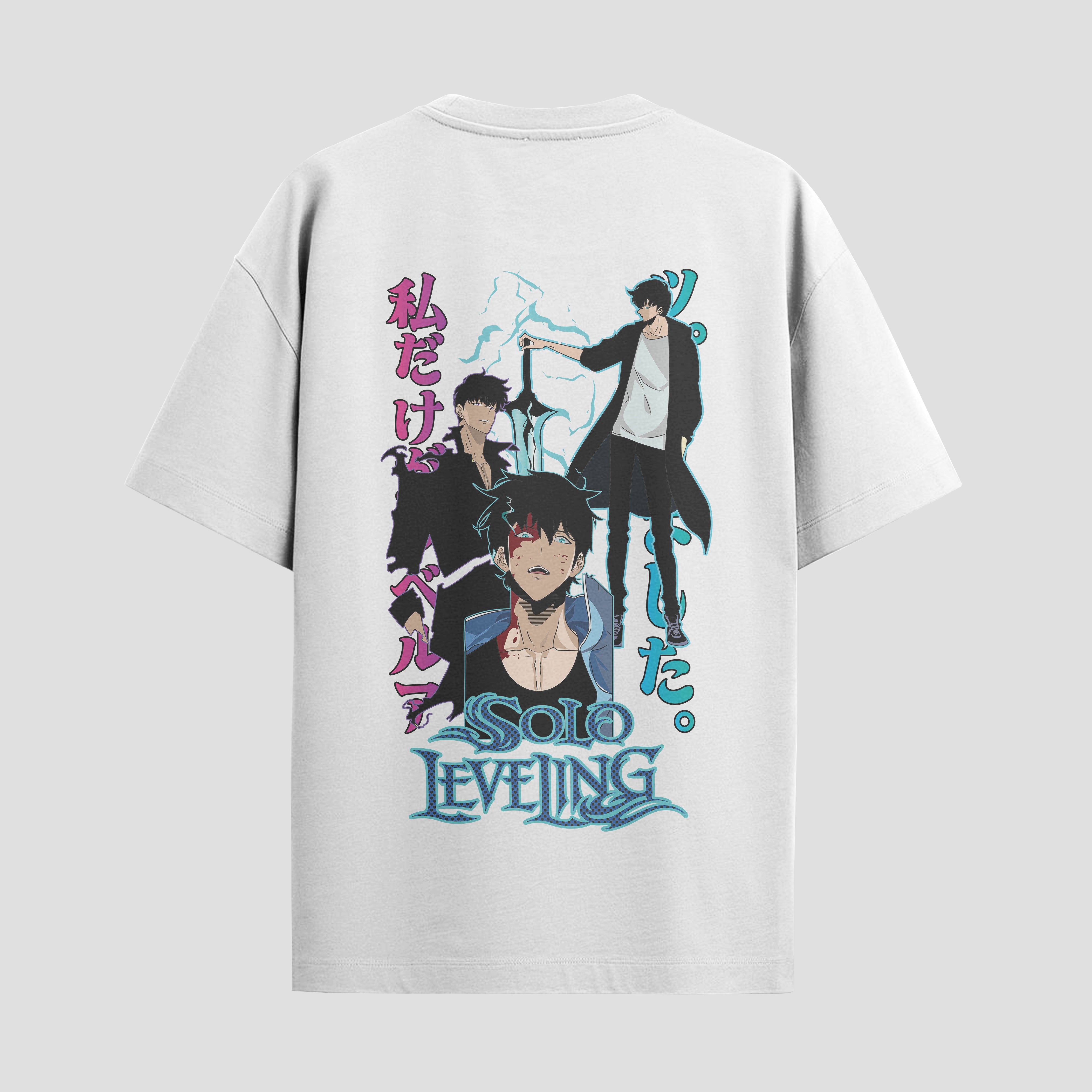 Playera urbana de anime y gaming ExtraLife MX, corte Standard Fit unisex ligero y transpirable en color Deep Black y Pure White, ropa de uso diario para gym y casual.