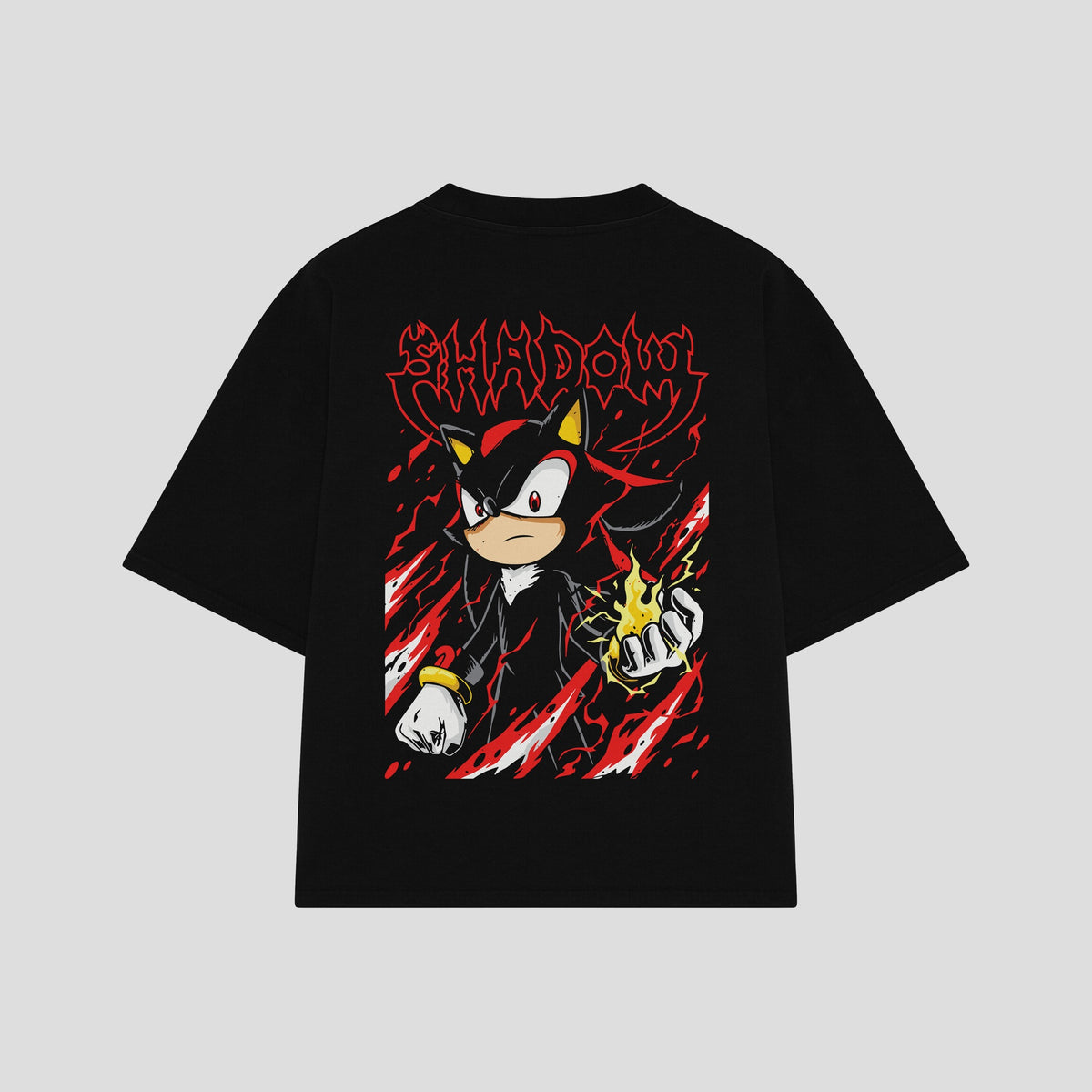 Playera streetwear premium de anime y gaming ExtraLife MX, corte oversized drop shoulder ligero y fresco en color Deep Black y Off-White, moda urbana mexicana de culto.