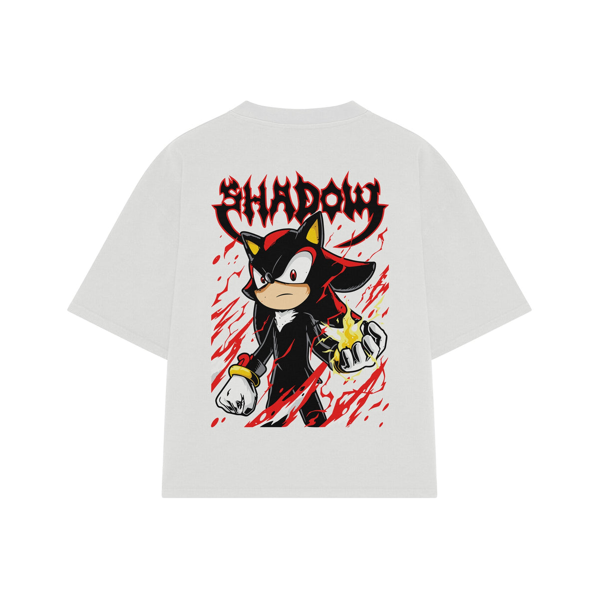 Playera streetwear premium de anime y gaming ExtraLife MX, corte oversized drop shoulder ligero y fresco en color Deep Black y Off-White, moda urbana mexicana de culto.