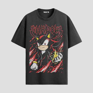 Playera urbana de anime y gaming ExtraLife MX, corte Standard Fit unisex ligero y transpirable en color Deep Black y Pure White, ropa de uso diario para gym y casual.