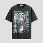 Playera urbana de anime y gaming ExtraLife MX, corte Standard Fit unisex ligero y transpirable en color Deep Black y Pure White, ropa de uso diario para gym y casual.