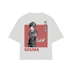 Playera streetwear premium de anime y gaming ExtraLife MX, corte oversized drop shoulder ligero y fresco en color Deep Black y Off-White, moda urbana mexicana de culto.
