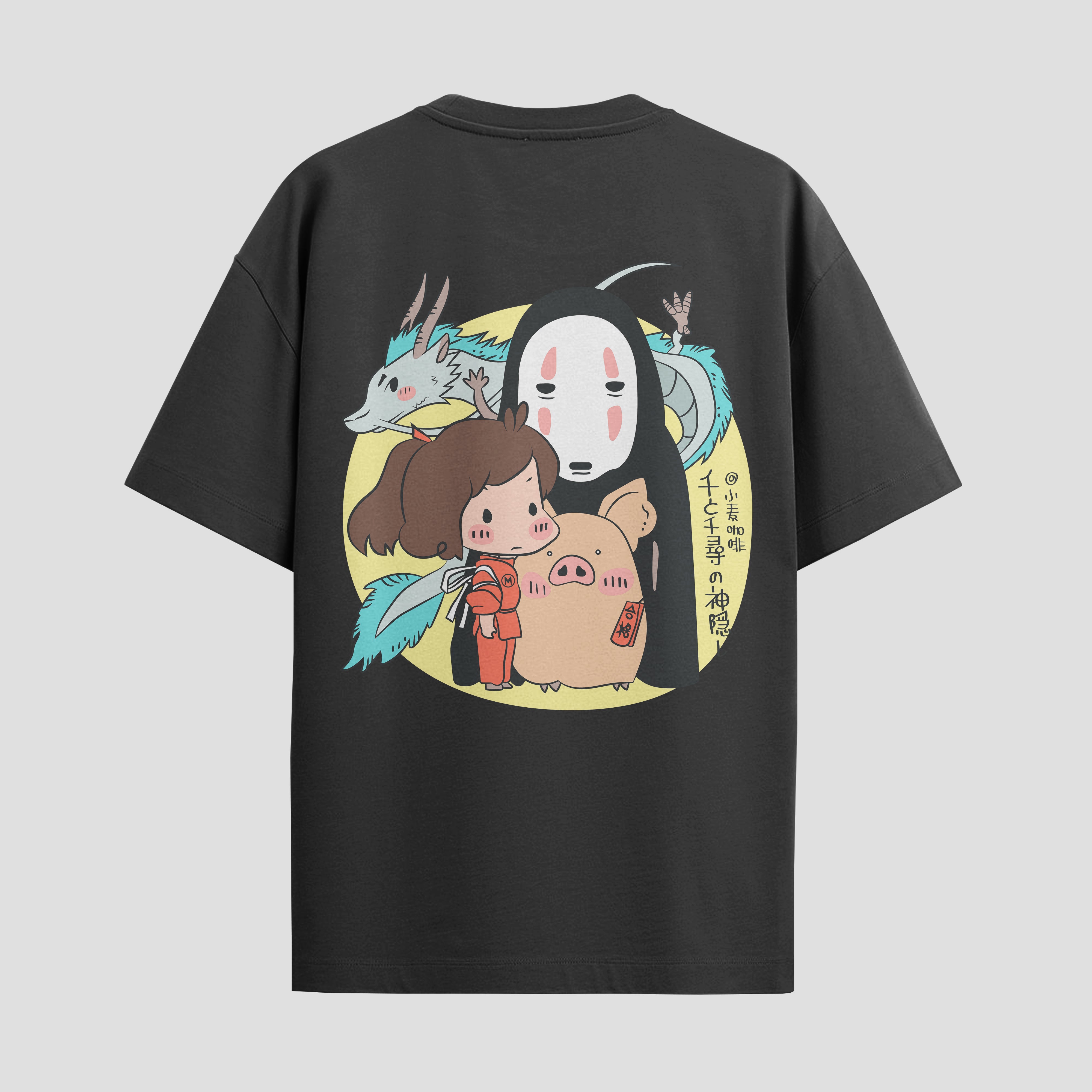 Playera urbana de anime y gaming ExtraLife MX, corte Standard Fit unisex ligero y transpirable en color Deep Black y Pure White, ropa de uso diario para gym y casual.