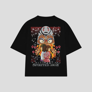Playera streetwear premium de anime y gaming ExtraLife MX, corte oversized drop shoulder ligero y fresco en color Deep Black y Off-White, moda urbana mexicana de culto.