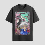 Playera urbana de anime y gaming ExtraLife MX, corte Standard Fit unisex ligero y transpirable en color Deep Black y Pure White, ropa de uso diario para gym y casual.