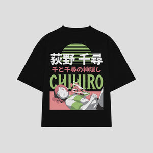 Playera streetwear premium de anime y gaming ExtraLife MX, corte oversized drop shoulder ligero y fresco en color Deep Black y Off-White, moda urbana mexicana de culto.
