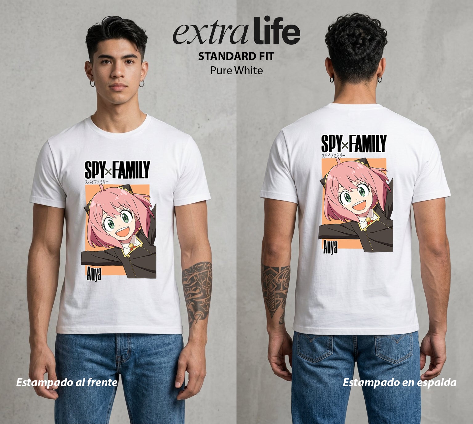 Familia de Operativos | La Agente del Bien #04115 - Playera Standard Fit | Pure White - Foto en modelo
