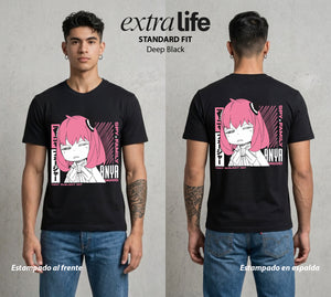 Familia de Operativos | El Secreto del Agente #04122 - Playera Standard Fit | Deep Black - Foto en modelo