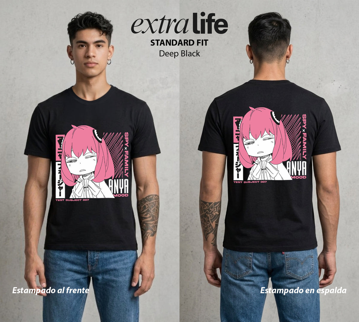 Familia de Operativos | El Secreto del Agente #04122 - Playera Classic Premium | Deep Black - Foto en modelo