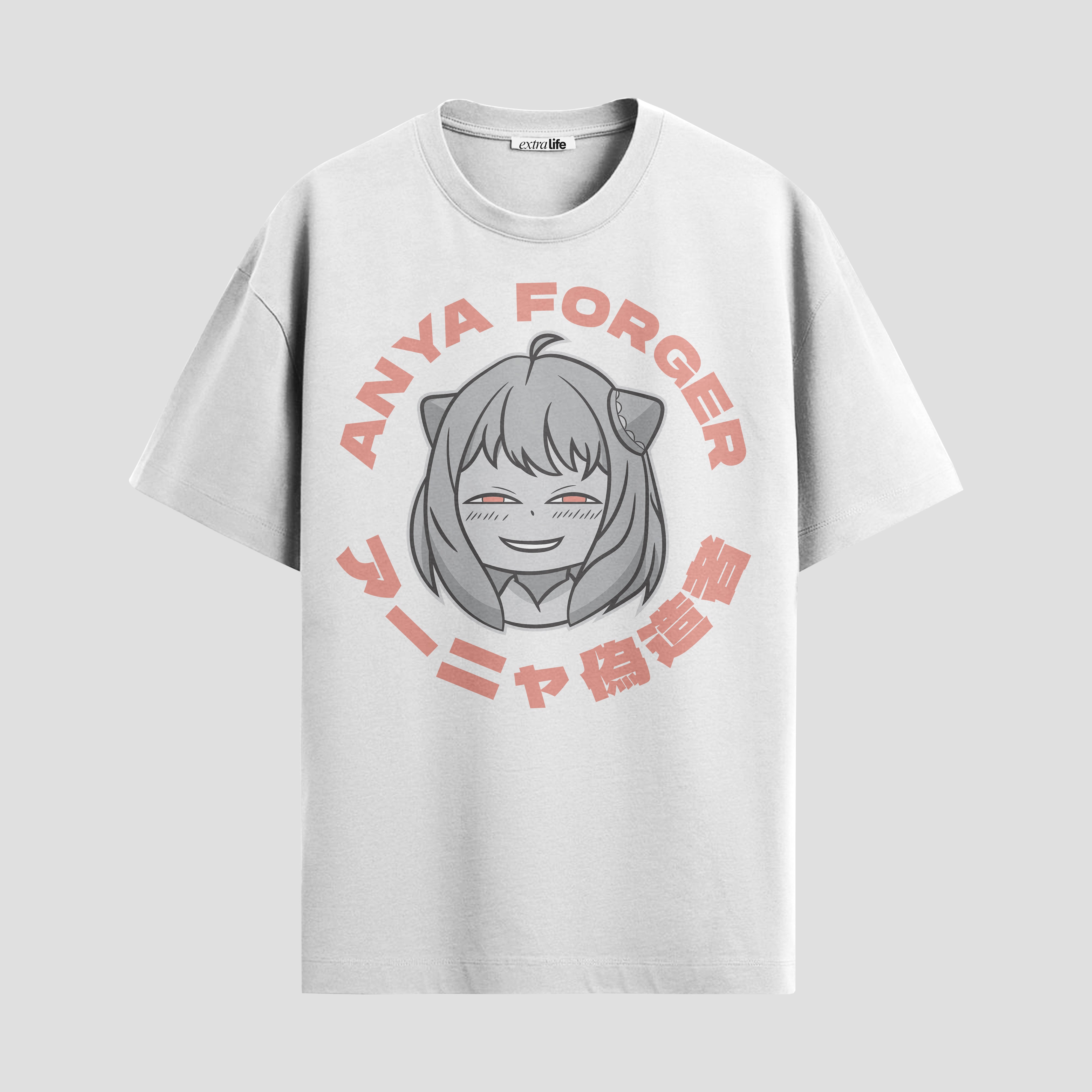 Playera urbana de anime y gaming ExtraLife MX, corte Standard Fit unisex ligero y transpirable en color Deep Black y Pure White, ropa de uso diario para gym y casual.