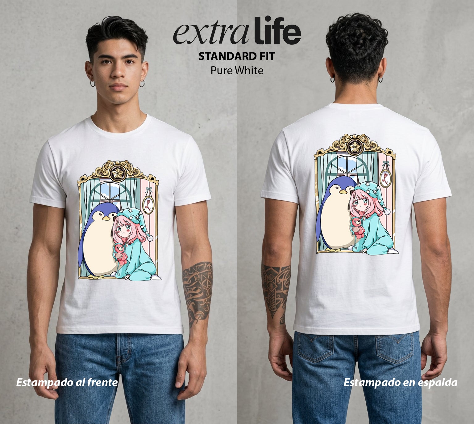 Familia de Operativos | La Agente Telepática #04139 - Playera Standard Fit | Pure White - Foto en modelo