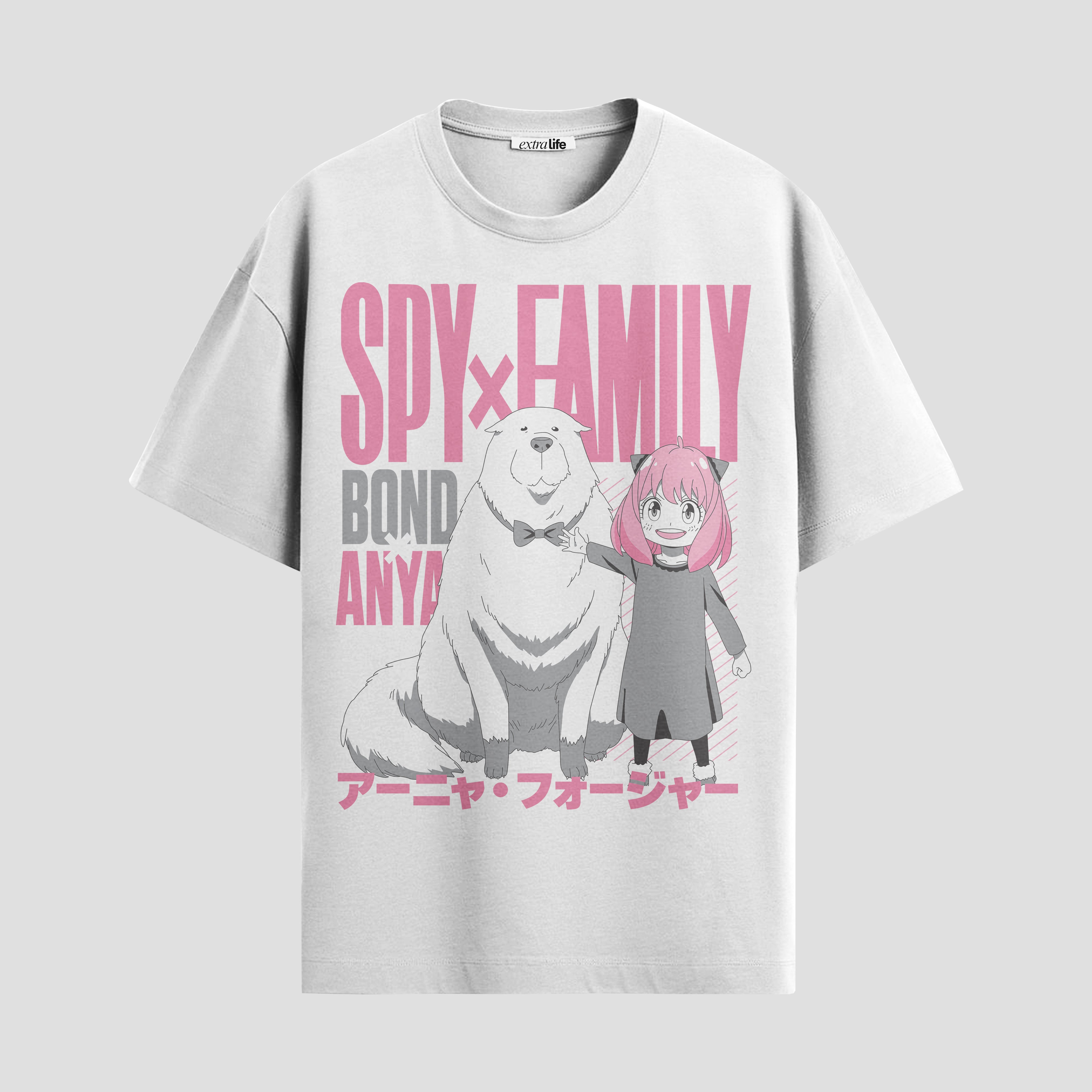 Playera urbana de anime y gaming ExtraLife MX, corte Standard Fit unisex ligero y transpirable en color Deep Black y Pure White, ropa de uso diario para gym y casual.