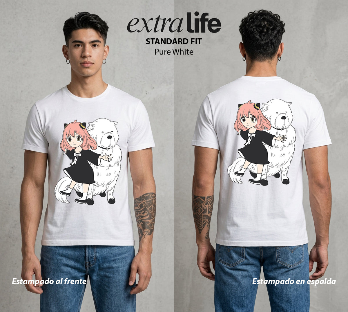 Familia de Operativos | La Espia del Jardin #04142 - Playera Classic Premium | Pure White - Foto en modelo
