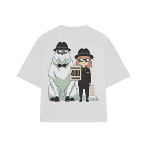 Playera streetwear premium de anime y gaming ExtraLife MX, corte oversized drop shoulder ligero y fresco en color Deep Black y Off-White, moda urbana mexicana de culto.