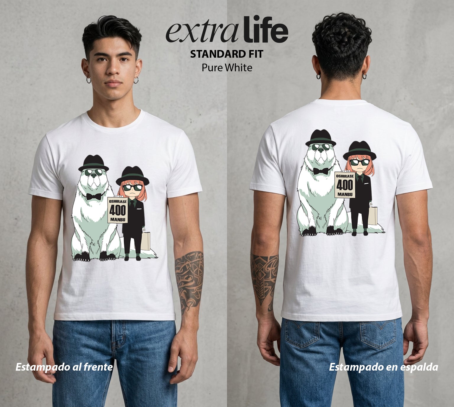 Familia de Operativos | La Hija Secreta #04145 - Playera Standard Fit | Pure White - Foto en modelo