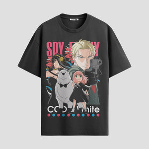 Playera urbana de anime y gaming ExtraLife MX, corte Standard Fit unisex ligero y transpirable en color Deep Black y Pure White, ropa de uso diario para gym y casual.