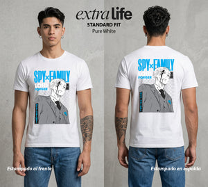 Familia de Operativos | El Padre Espia #04167 - Playera Standard Fit | Pure White - Foto en modelo