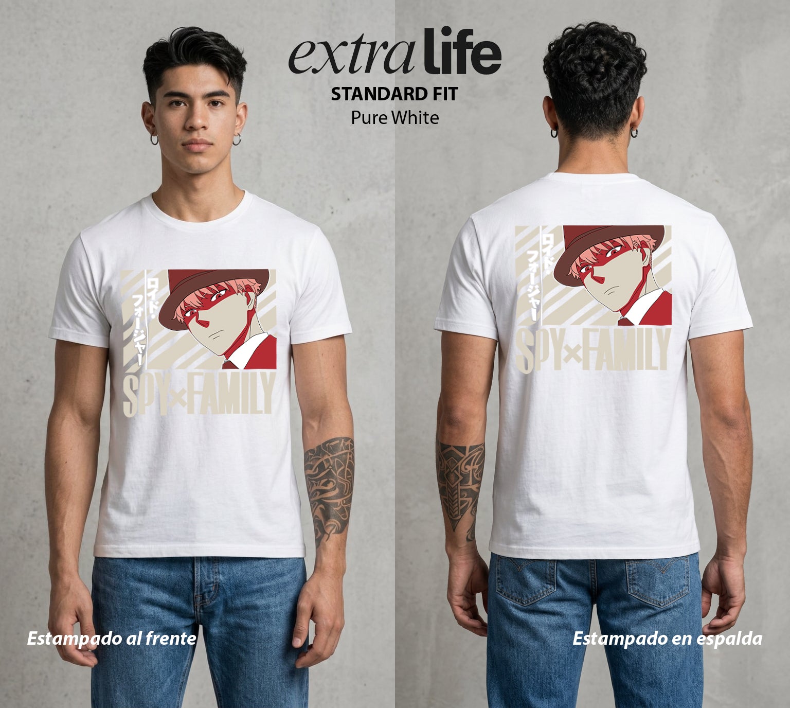 Familia de Operativos | La Mision de la Familia #04169 - Playera Standard Fit | Pure White - Foto en modelo