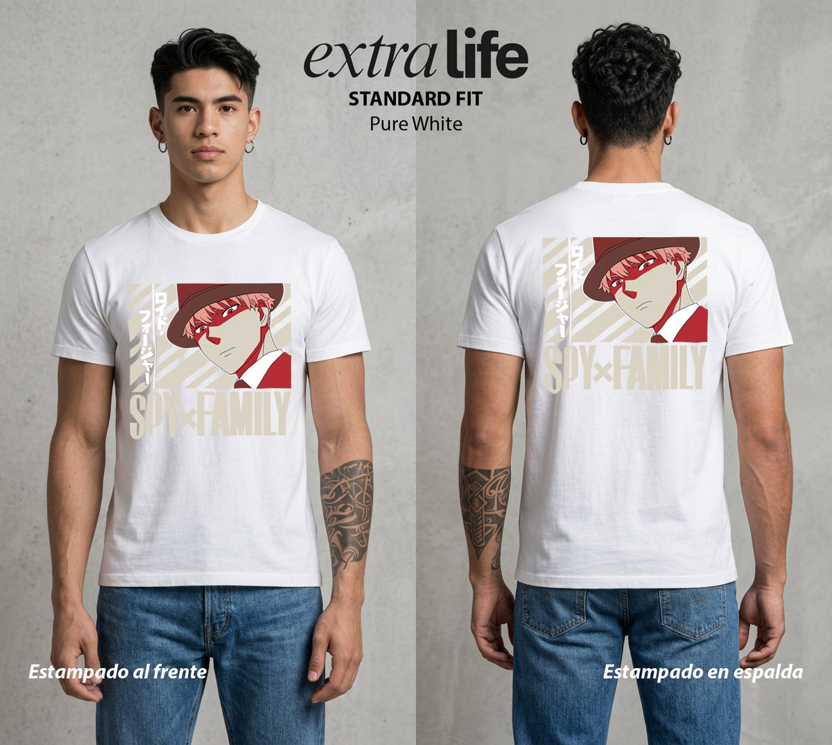 Familia de Operativos | La Mision de la Familia #04169 - Playera Classic Premium | Pure White - Foto en modelo