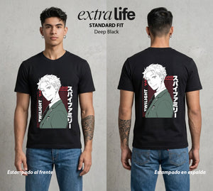 Familia de Operativos | El Padre Espia #04171 - Playera Standard Fit | Deep Black - Foto en modelo