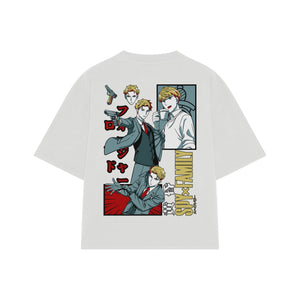 Playera streetwear premium de anime y gaming ExtraLife MX, corte oversized drop shoulder ligero y fresco en color Deep Black y Off-White, moda urbana mexicana de culto.