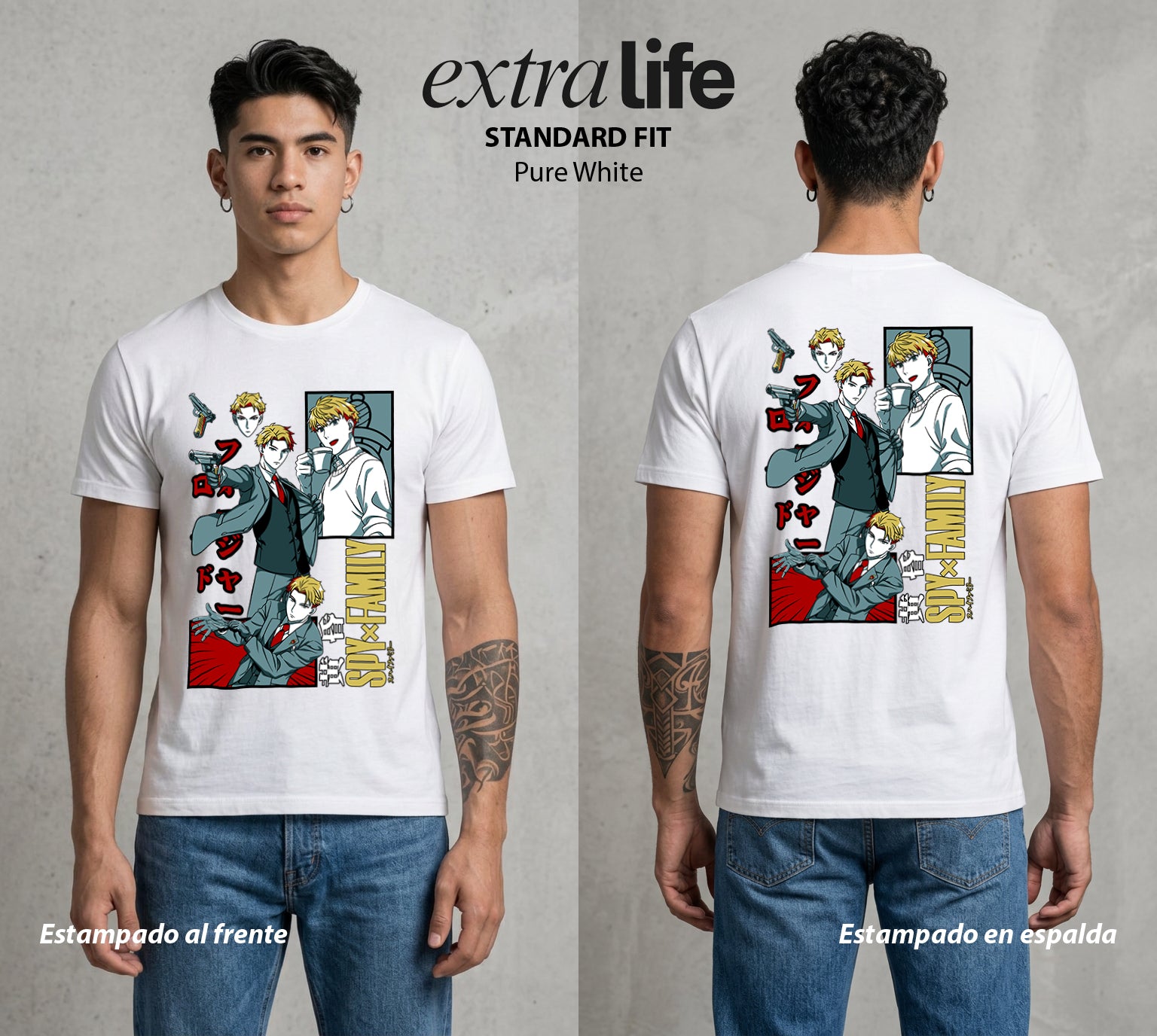 Familia de Operativos | La Mision de la Familia #04174 - Playera Standard Fit | Pure White - Foto en modelo