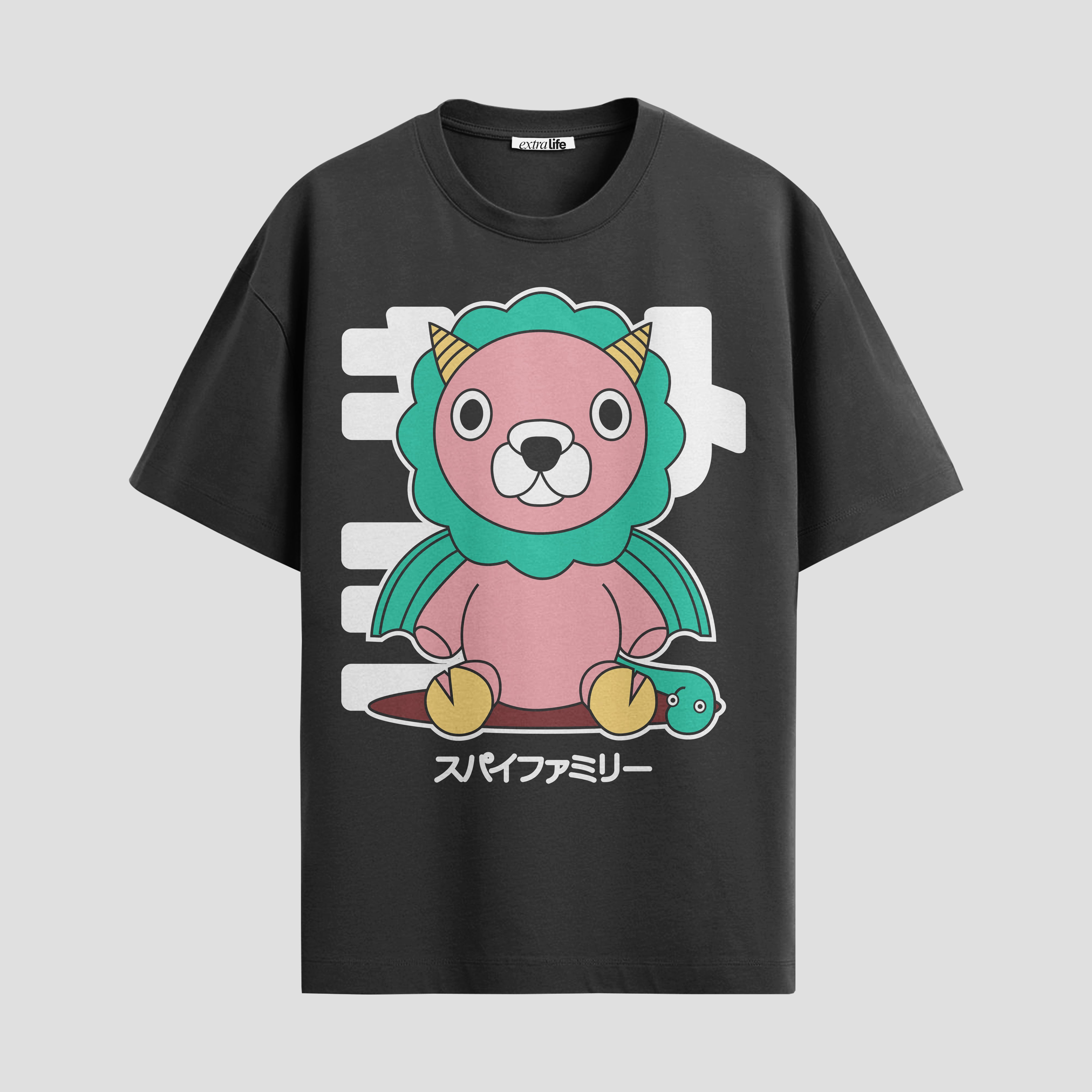 Playera urbana de anime y gaming ExtraLife MX, corte Standard Fit unisex ligero y transpirable en color Deep Black y Pure White, ropa de uso diario para gym y casual.