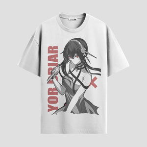 Playera urbana de anime y gaming ExtraLife MX, corte Standard Fit unisex ligero y transpirable en color Deep Black y Pure White, ropa de uso diario para gym y casual.