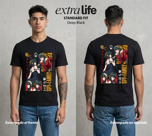 Familia de Operativos | La Asesina con Corazon #04184 - Playera Standard Fit | Deep Black - Foto en modelo