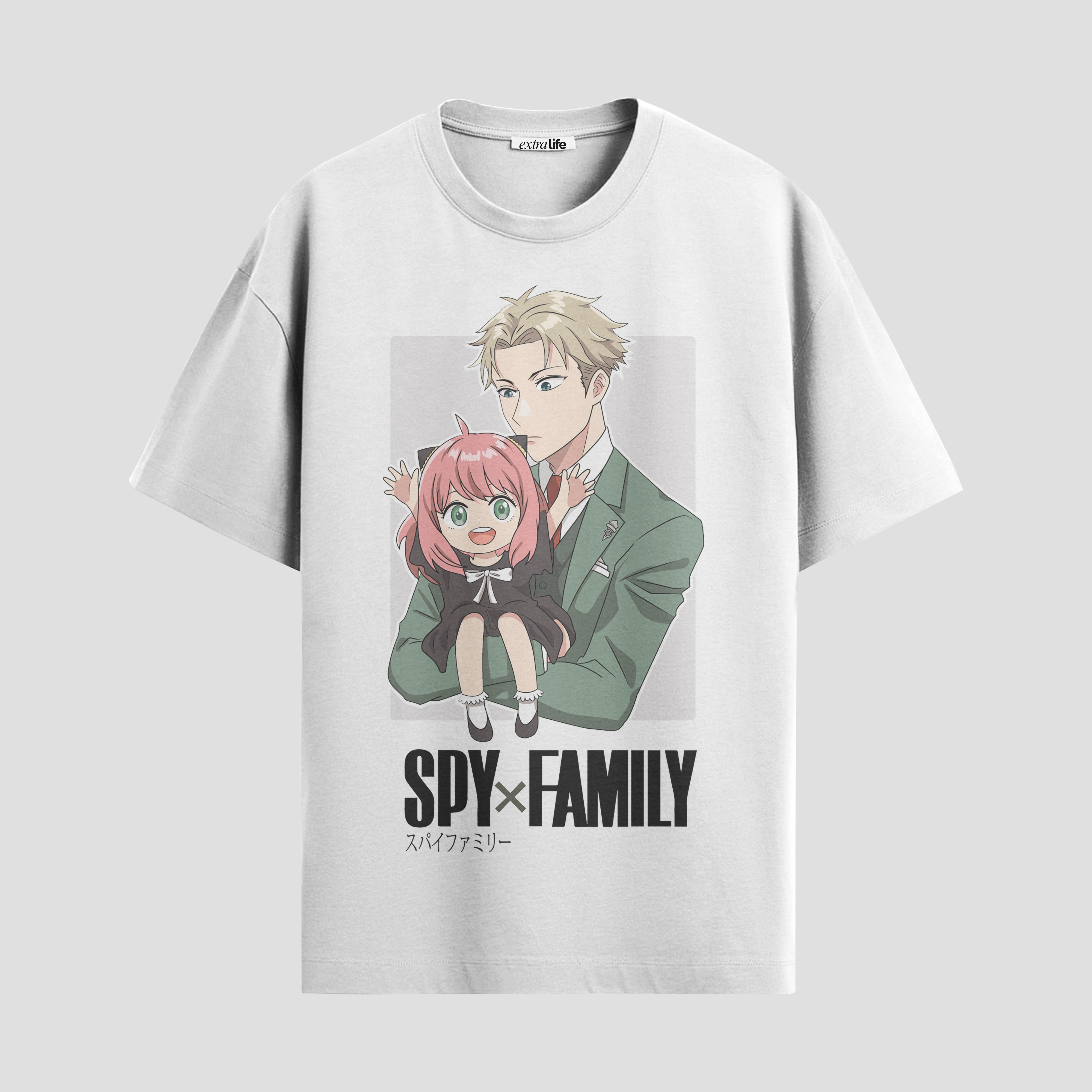 Playera urbana de anime y gaming ExtraLife MX, corte Standard Fit unisex ligero y transpirable en color Deep Black y Pure White, ropa de uso diario para gym y casual.