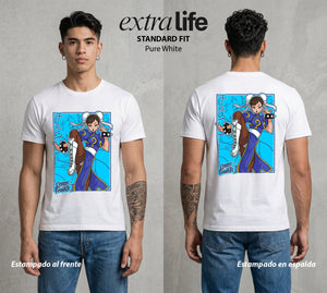 El Torneo Callejero | La Mas Poderosa del Torneo #04191 - Playera Standard Fit | Pure White - Foto en modelo