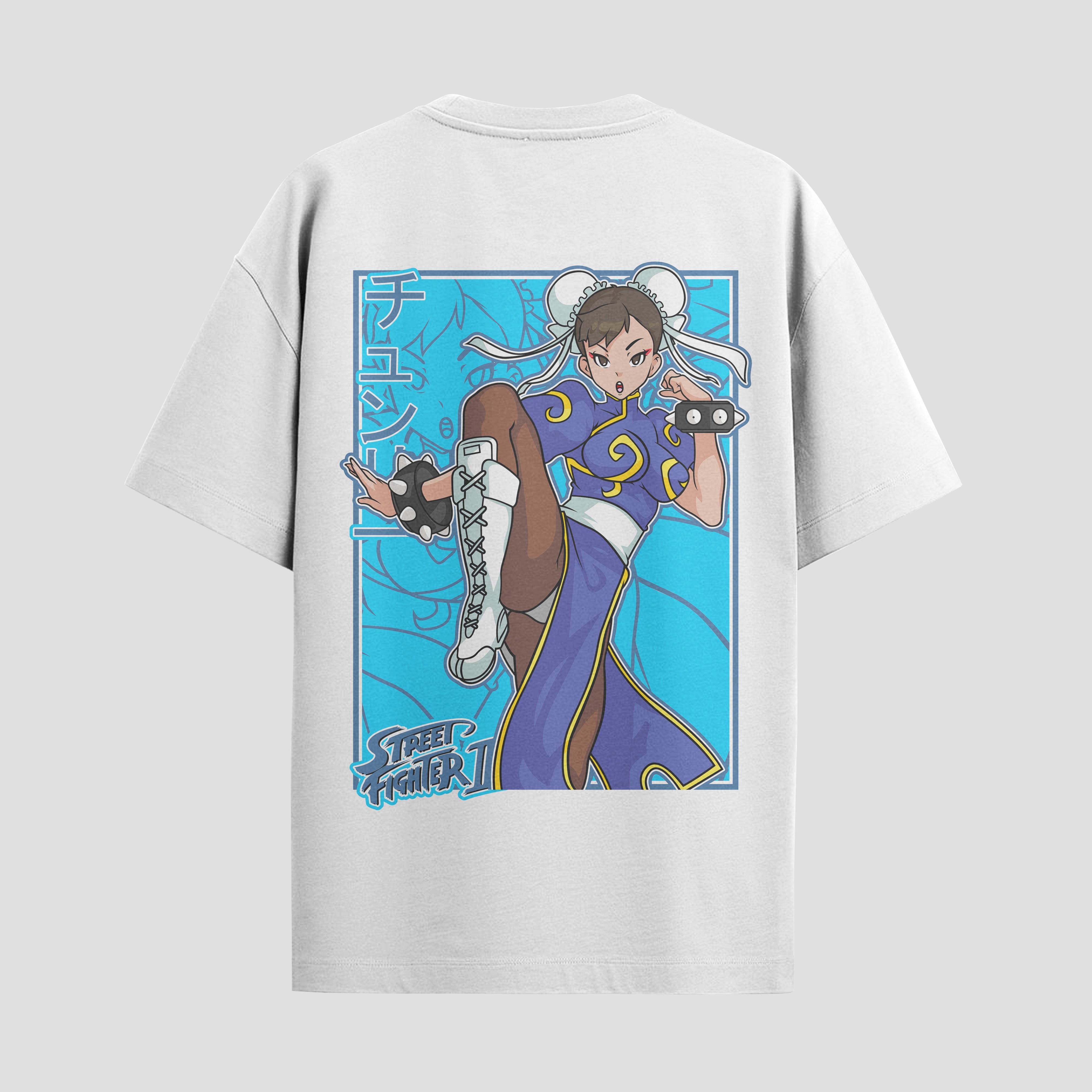 Playera urbana de anime y gaming ExtraLife MX, corte Standard Fit unisex ligero y transpirable en color Deep Black y Pure White, ropa de uso diario para gym y casual.