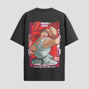 Playera urbana de anime y gaming ExtraLife MX, corte Standard Fit unisex ligero y transpirable en color Deep Black y Pure White, ropa de uso diario para gym y casual.