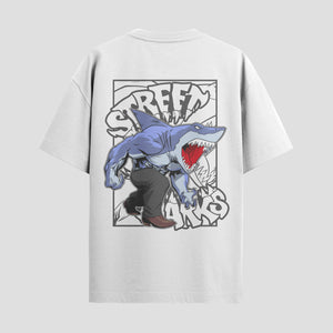 Playera urbana de anime y gaming ExtraLife MX, corte Standard Fit unisex ligero y transpirable en color Deep Black y Pure White, ropa de uso diario para gym y casual.
