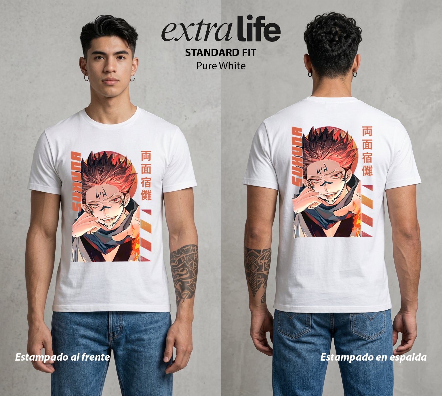 El Arte de las Maldiciones | El Poder mas Antiguo #04205 - Playera Standard Fit | Pure White - Foto en modelo