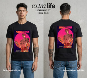 El Arte de las Maldiciones | El Ser del Caos Antiguo #04210 - Playera Standard Fit | Deep Black - Foto en modelo