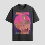 Playera urbana de anime y gaming ExtraLife MX, corte Standard Fit unisex ligero y transpirable en color Deep Black y Pure White, ropa de uso diario para gym y casual.