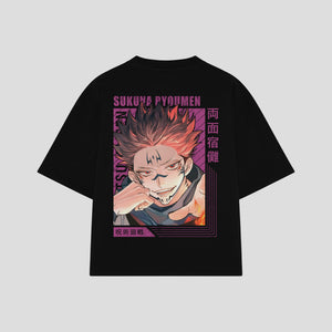 Playera streetwear premium de anime y gaming ExtraLife MX, corte oversized drop shoulder ligero y fresco en color Deep Black y Off-White, moda urbana mexicana de culto.