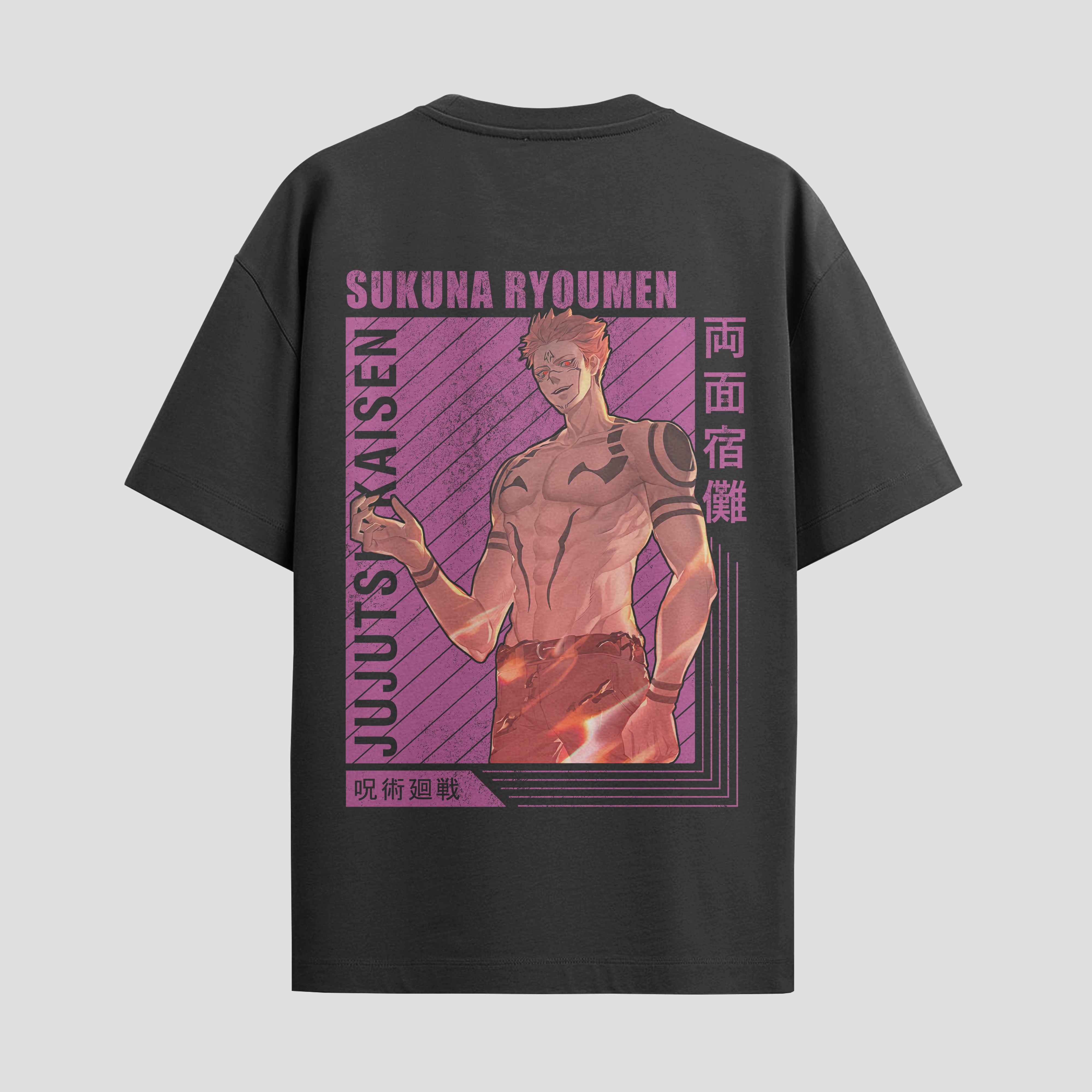 Playera urbana de anime y gaming ExtraLife MX, corte Standard Fit unisex ligero y transpirable en color Deep Black y Pure White, ropa de uso diario para gym y casual.