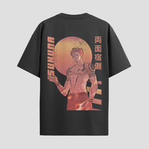 Playera urbana de anime y gaming ExtraLife MX, corte Standard Fit unisex ligero y transpirable en color Deep Black y Pure White, ropa de uso diario para gym y casual.