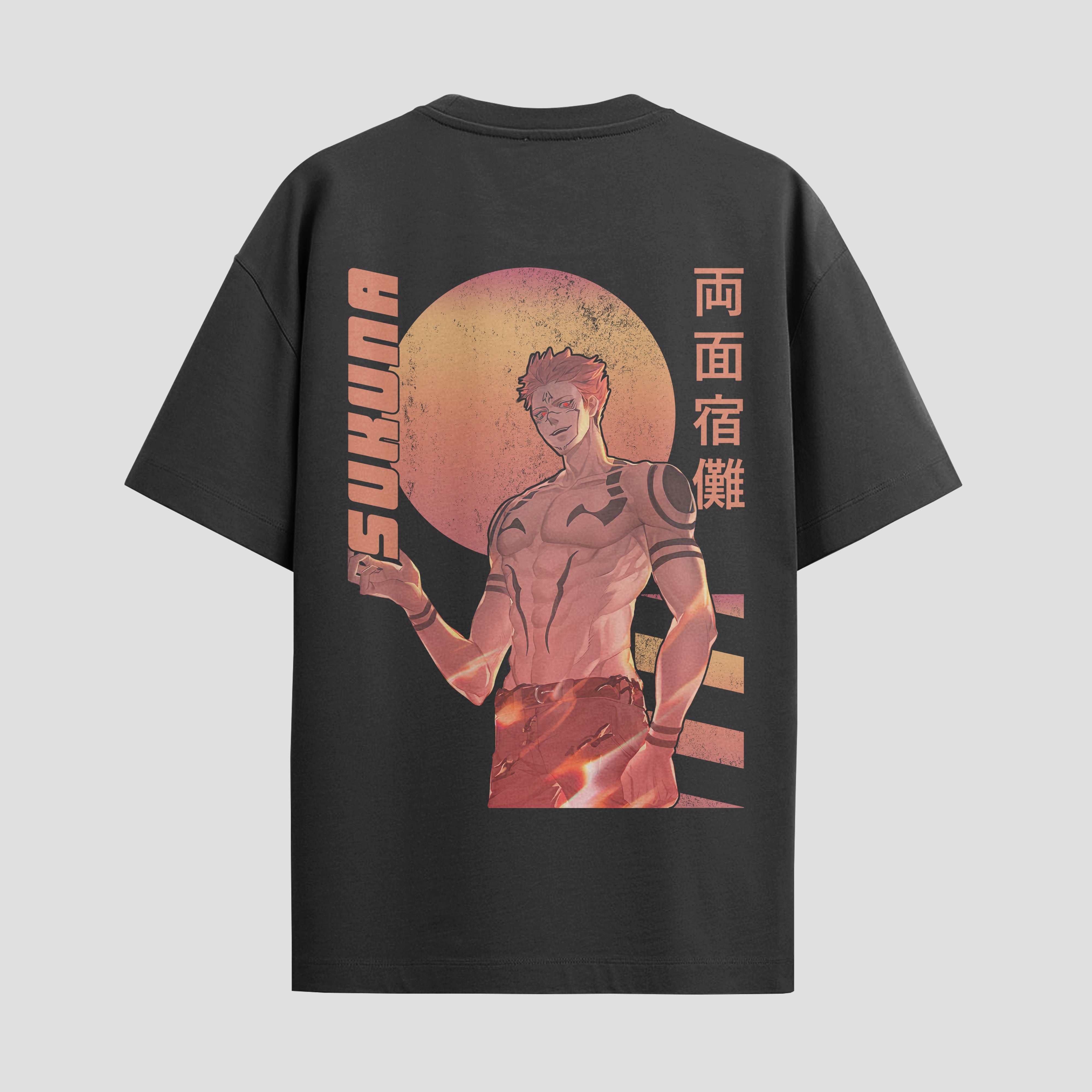 Playera urbana de anime y gaming ExtraLife MX, corte Standard Fit unisex ligero y transpirable en color Deep Black y Pure White, ropa de uso diario para gym y casual.