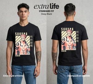El Arte de las Maldiciones | El Poder mas Antiguo #04221 - Playera Standard Fit | Deep Black - Foto en modelo