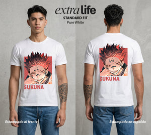 El Arte de las Maldiciones | Rey de Diez Manos #04223 - Playera Standard Fit | Pure White - Foto en modelo