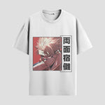 Playera urbana de anime y gaming ExtraLife MX, corte Standard Fit unisex ligero y transpirable en color Deep Black y Pure White, ropa de uso diario para gym y casual.