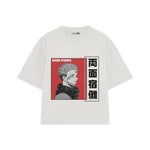Playera streetwear premium de anime y gaming ExtraLife MX, corte oversized drop shoulder ligero y fresco en color Deep Black y Off-White, moda urbana mexicana de culto.