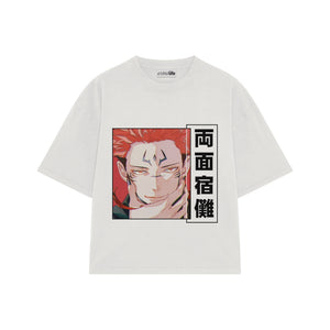 Playera streetwear premium de anime y gaming ExtraLife MX, corte oversized drop shoulder ligero y fresco en color Deep Black y Off-White, moda urbana mexicana de culto.
