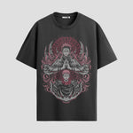 Playera urbana de anime y gaming ExtraLife MX, corte Standard Fit unisex ligero y transpirable en color Deep Black y Pure White, ropa de uso diario para gym y casual.
