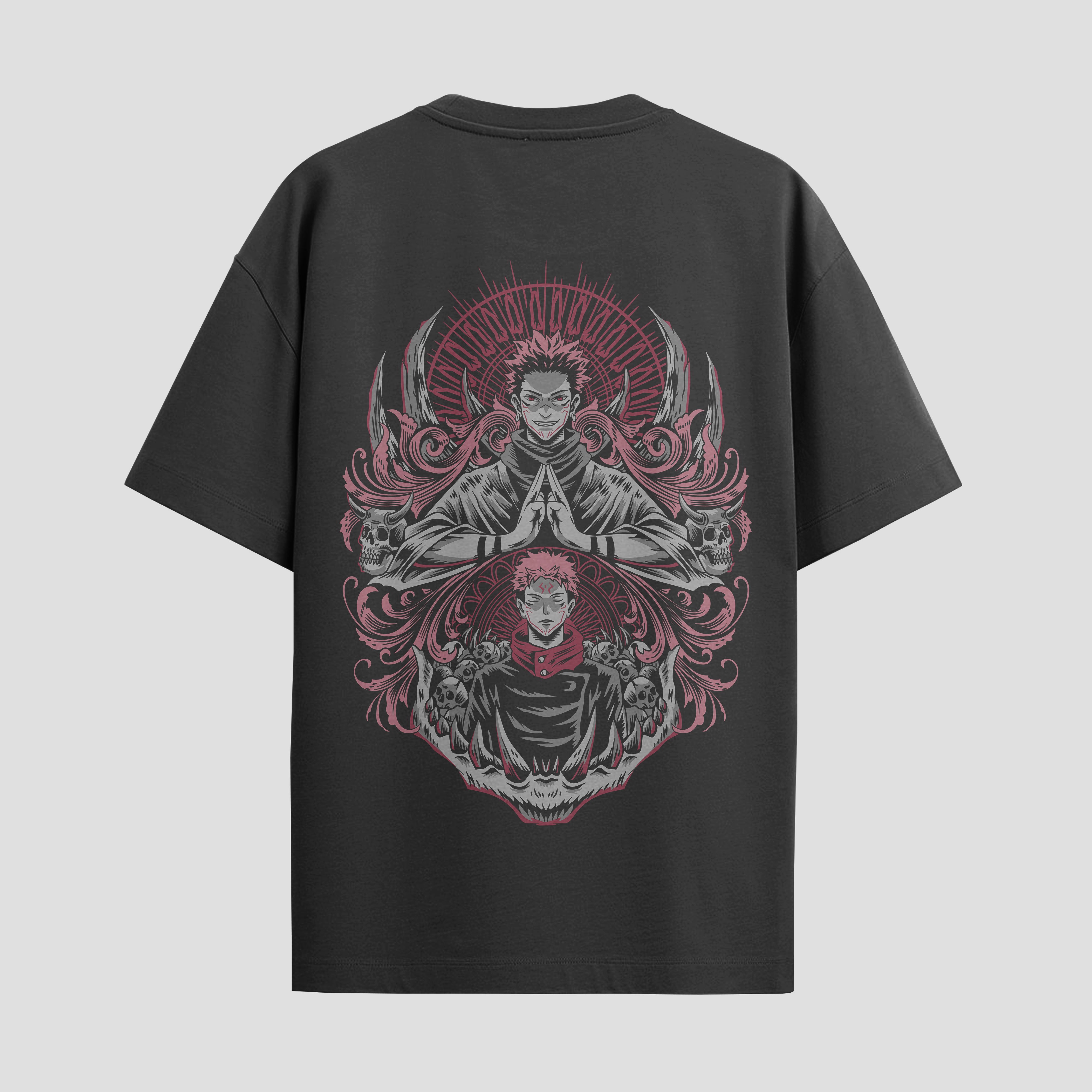Playera urbana de anime y gaming ExtraLife MX, corte Standard Fit unisex ligero y transpirable en color Deep Black y Pure White, ropa de uso diario para gym y casual.