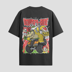 Playera urbana de anime y gaming ExtraLife MX, corte Standard Fit unisex ligero y transpirable en color Deep Black y Pure White, ropa de uso diario para gym y casual.